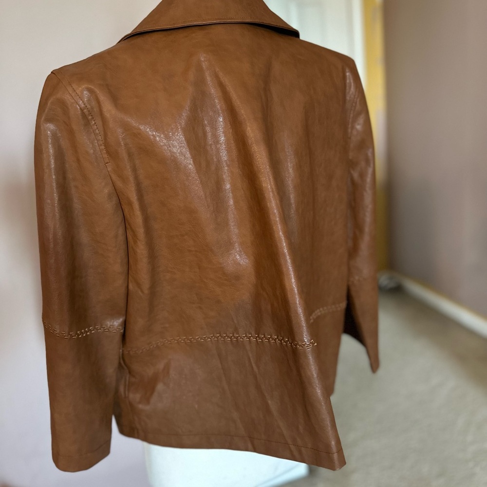NWT Anthropologie Faux Leather Jacket - Picture 3 of 4